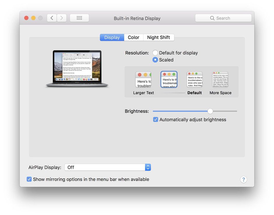 best mac display profile for photo editing